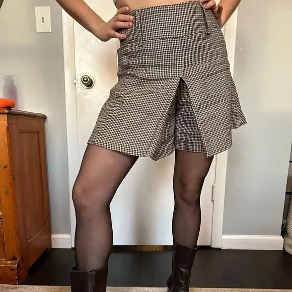 Brunello Cucinelli checked linen skort - Picture 6 of 9